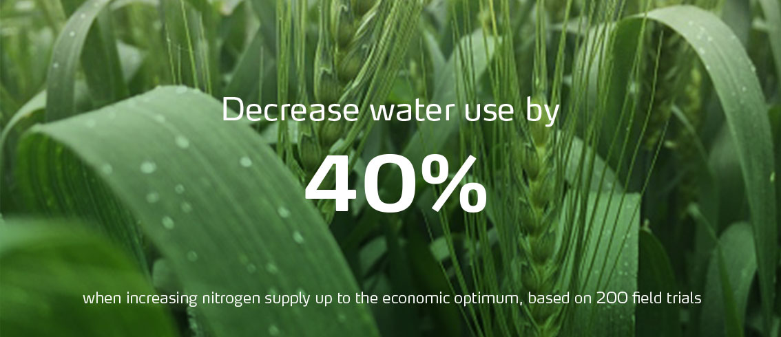 Decrease water use by 40%
